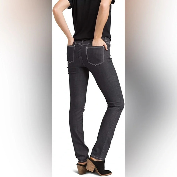 PrAna Charcoal Skinny/Straight Kayla Jean - size 6/28 - Picture 6 of 13